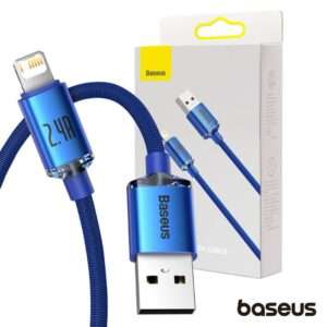 Cabo USB-A / Lightning Macho Crystal Shine 2m BASEUS