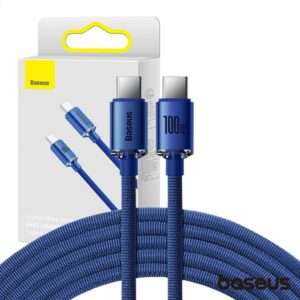 Cabo USB-C P/ USB-C Macho 100W 1.2m Crystal Shine BASEUS