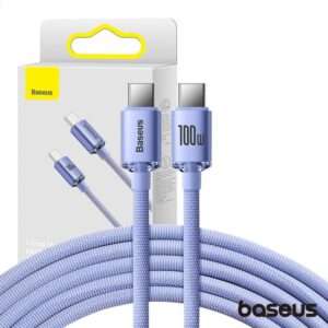 Cabo USB-C P/ USB-C Macho 100W 1.2m Crystal Shine BASEUS