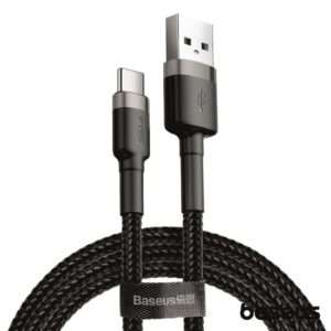 CABO USB-C 2.0 MACHO /  USB-C 3A 2M CINZA BASEUS