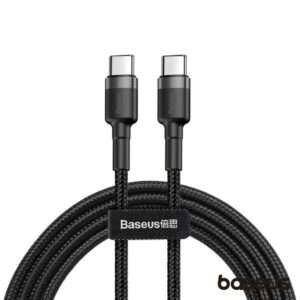 Cabo USB-C Macho P/ USB-C PD QC 1m 60W Cafule BASEUS