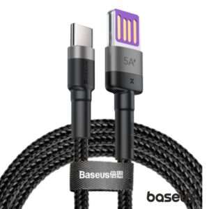 CABO USB HW QC /  USB-C 5A 1M 40W PRETO BASEUS