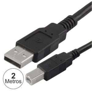 Cabo USB-A 2.0 Macho / USB-B Macho 2m