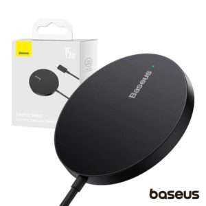 Carregador Por Indu??o QI Magn?tico Preto Mini3 15W BASEUS