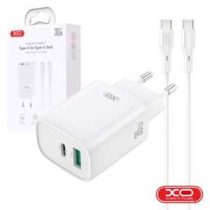 Alimentador Comutado 1xUSB-C/1xUSB-A PD 30W GaN C/ Cabo