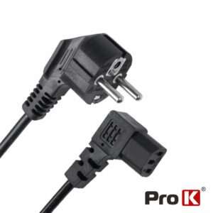 Cabo Alimenta??o Schuko Macho 3P /IEC C13 F?mea 90? 1.5m