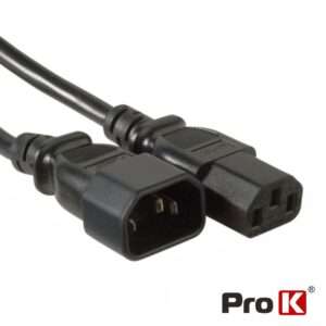 Cabo Alimenta??o IEC C13 Macho / C14 F?mea 3G0.75mm 1.5m