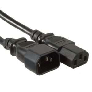 Cabo Alimenta??o IEC C13 Macho / C14 F?mea 3G1.5mm 1.8m