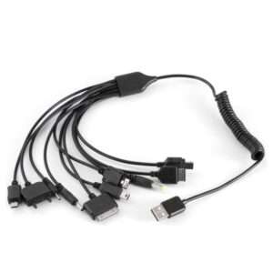 CABO USB-A 2.0 MACHO / 10EM1 MICRO USB-B + 9 FICHAS DC