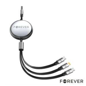Cabo USB-A Macho P/ Lightning/ 2x USB-C 100W 1.2m