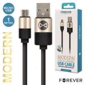 CABO USB-A 2.0 MACHO / MICRO USB-B MACHO 1M FOREVER