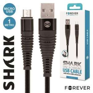 CABO USB-A 2.0 MACHO / MICRO USB-B MACHO SHARK 1M FOREVER