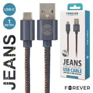 CABO USB-A 2.0 MACHO / USB-C GANGA 1M FOREVER