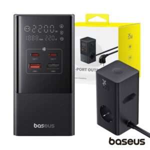 Esta??o de Carregamento 2x Schuko 2x USB-A 2x USB-C 35W 1.5m