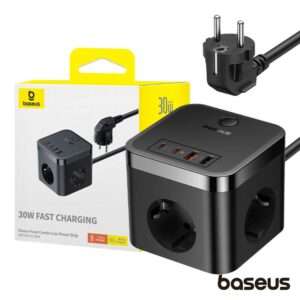 Esta??o de Carregamento 3x Schuko 2x USB-A 2x USB-C 30W 1.5m