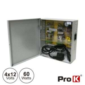 FONTE DE ALIMENTA??O INDUSTRIAL 4X12V 60W PROK