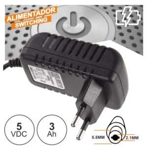 ALIMENTADOR SWITCHING C/ FICHA DC 5V 3A