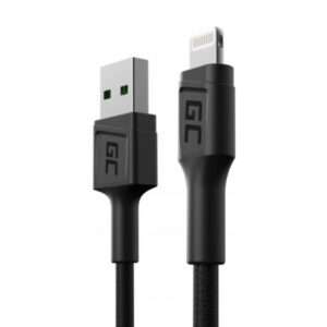 Cabo USB-A Macho / Lightning Macho QC 3.0 30cm GREEN CELL