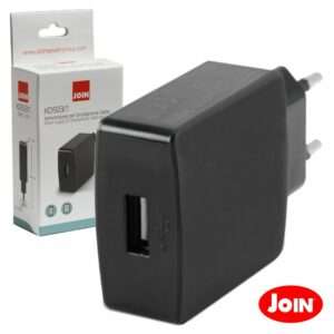 ALIMENTADOR COMPACTO COMUTADO 1 USB 5V 2.1A PRETO JOIN