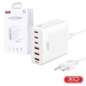 Alimentador 3x USB-A 3x USB-C PD 75W GaN XO