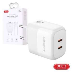 Alimentador 2x USB-C PD 35W GaN XO
