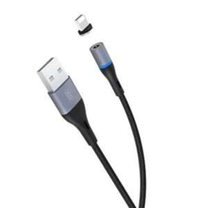 Cabo USB-A 2.0 Macho / Lightning Magn?tico 2A 1M Preto XO