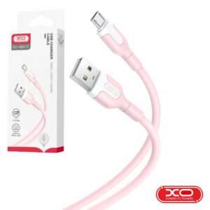 Cabo USB-A 2.0 Macho / Micro-USB 2.1A Rosa 1m XO