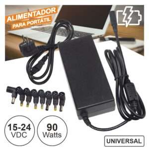 Alimentador Universal P/ Port?til 15-24V 90W 8 Fichas