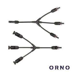 Conjunto de Adaptadores Em Y P/ Fichas Solares 3xMC4 ORNO