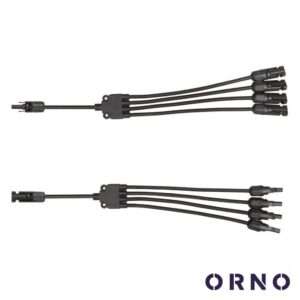 Conjunto de Adaptadores Em Y P/ Fichas Solares 4xMC4 ORNO