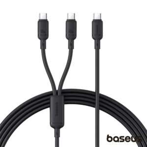 Cabo 1x USB-C / 2x USB-C 100W 1.5m Pudding BASEUS