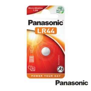 PILHA BOT?O ALCALINA 1.5V/LR44 BLISTER PANASONIC