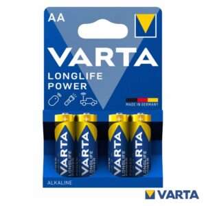 Pilha Alcalina AA 1.5V 4x Longlife Power VARTA