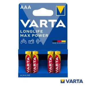 Pilha Alcalina LR03/AAA 1.5V 4x Longlife Max Power VARTA