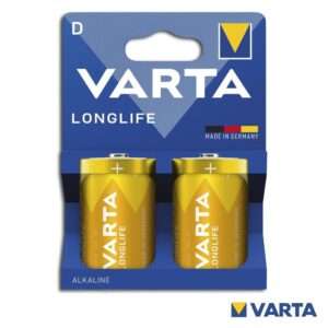 Pilha Alcalina LR20/D 1.5v 2x  Longlife VARTA