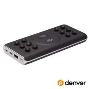Powerbank 10000mAh QI C/ Ventosas Preto DENVER