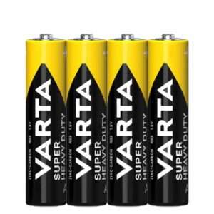 Pilha Zinco-Carv?o R03/AAA 1.5V 4x Super Heavy Duty VARTA