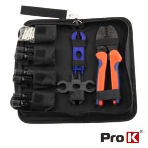 Conjunto de Fichas Fotovoltaicas E Alicate de Cravar PROK