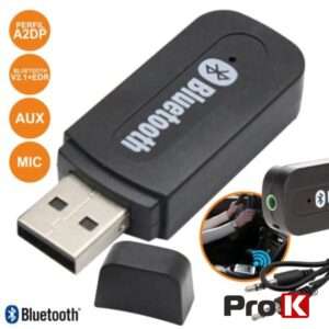 RECEPTOR ?UDIO BLUETOOTH C/ CABO AUX PROK