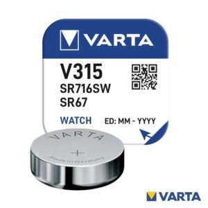 Pilha ?xido Prata Bot?o V315/SR716SW/SR67 1.55V VARTA