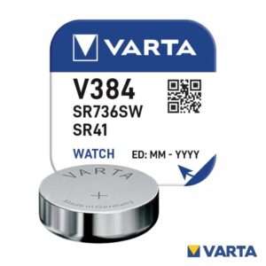 Pilha ?xido Prata Bot?o V384/SR736SW/SR41 1.55V VARTA