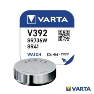 Pilha ?xido Prata Bot?o V392/SR736W/SR41 1.55V VARTA