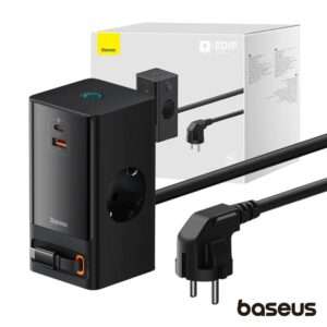 Esta??o de Carregamento 2x Schuko 1x USB-A 2x USB-C 65W 1.5m