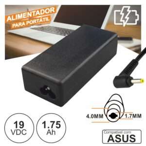 ALIMENTADOR P/ ASUS 19V 1.75A 33W 4.0X1.7MM