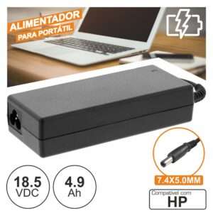 ALIMENTADOR P/ HP 18.5V 4.9A 90W 7.4X5.0MM