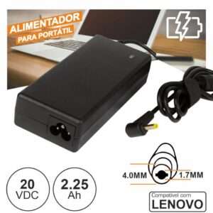 Alimentador P/ Lenovo 20V 4.5A 90W 4.0x1.7mm