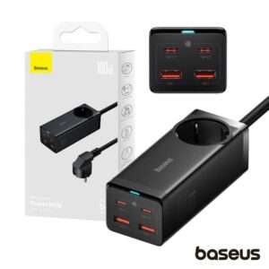 Esta??o de Carregamento GaN3 Schuko 2x USB-A 2x USB-C 100W