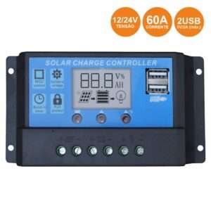 Regulador Painel Fotovoltaico 20A 12/24VDC 2x USB