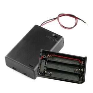 Suporte P/ 3 Pilhas AAA C/ Tampa E Interruptor
