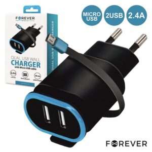 ALIMENTADOR COMUTADO 2USB 2.4A C/ CABO MICRO USB